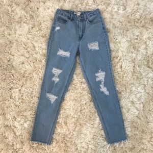 High waisted boyfriend Jeans